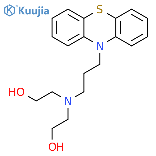 Ethanol, 2,2'-[[3-(10H-phenothiazin-10-yl)propyl]imino]bis- structure