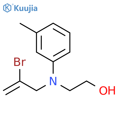 Ethanol, 2-[(2-bromo-2-propenyl)(3-methylphenyl)amino]- structure
