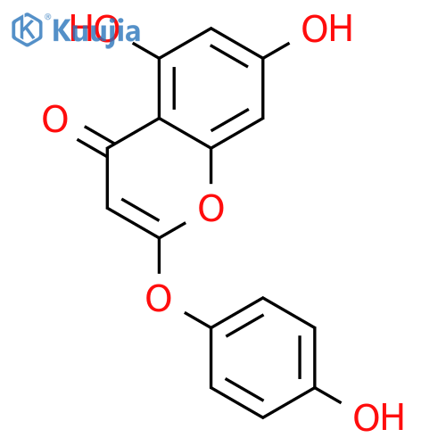 5,7-dihydroxy-2-(4-hydroxyphenoxy)chromen-4-one structure