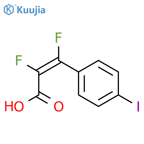 2-Propenoic acid, 2,3-difluoro-3-(4-iodophenyl)-, (E)- structure