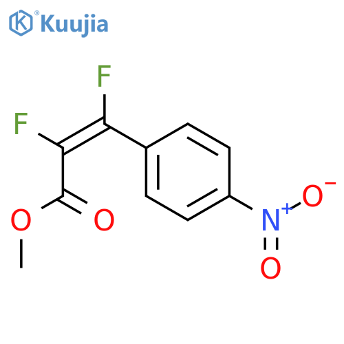 2-Propenoic acid, 2,3-difluoro-3-(4-nitrophenyl)-, methyl ester, (E)- structure