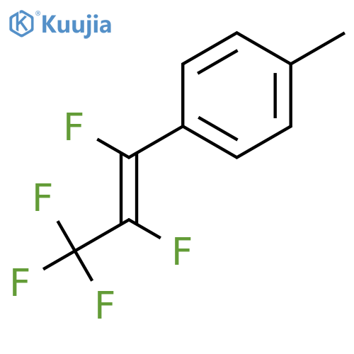 Benzene, 1-methyl-4-(1,2,3,3,3-pentafluoro-1-propenyl)- structure