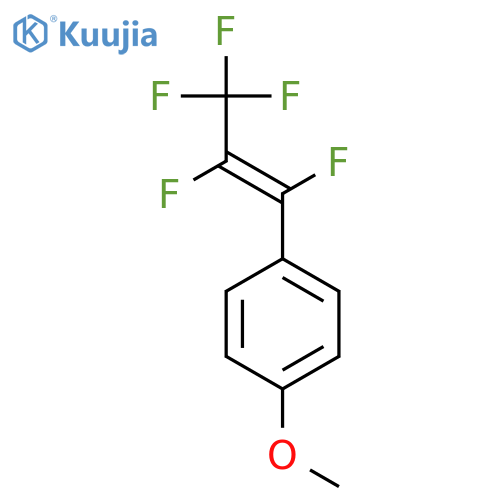 Benzene, 1-methoxy-4-(1,2,3,3,3-pentafluoro-1-propenyl)- structure