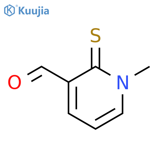 n-methyl-3-formyl-2(1h)-pyridinethione structure