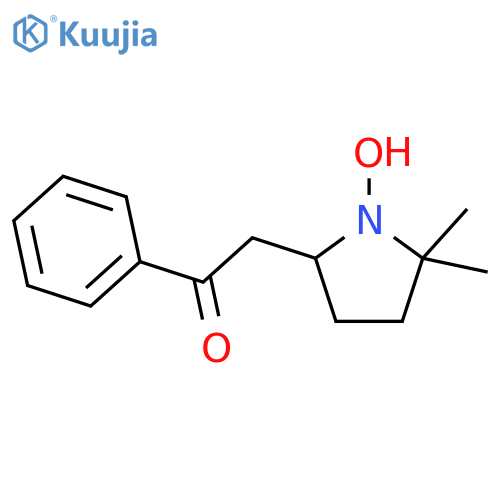 Ethanone, 2-(1-hydroxy-5,5-dimethyl-2-pyrrolidinyl)-1-phenyl- structure