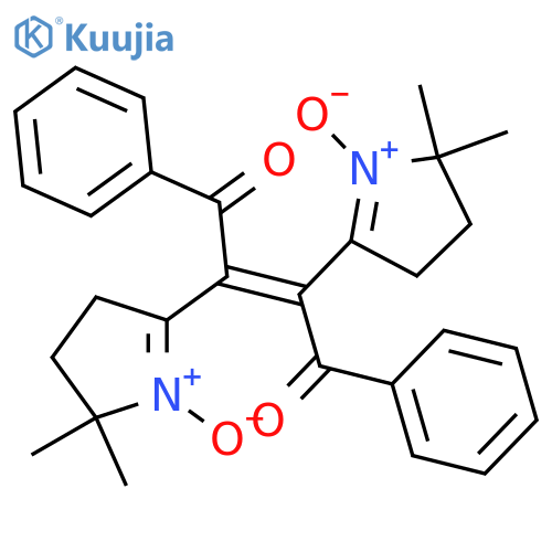 2-Butene-1,4-dione, 2,3-bis(3,4-dihydro-2,2-dimethyl-1-oxido-2H-pyrrol-5-yl)-1,4-diphenyl- structure