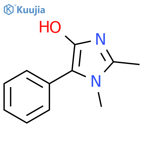 1H-Imidazol-4-ol, 1,2-dimethyl-5-phenyl- structure