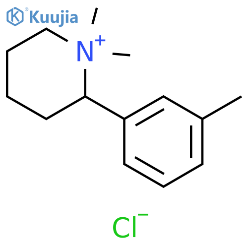 Piperidinium, 1,1-dimethyl-2-(3-methylphenyl)-, chloride structure