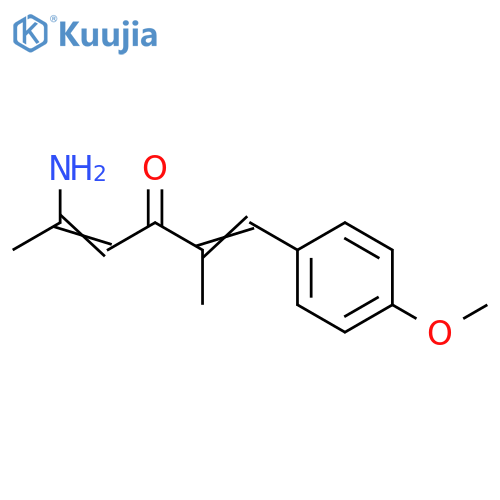 1,4-Hexadien-3-one, 5-amino-1-(4-methoxyphenyl)-2-methyl- structure