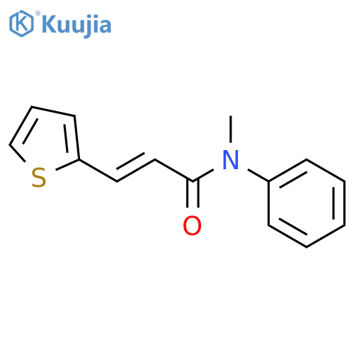2-Propenamide, N-methyl-N-phenyl-3-(2-thienyl)- structure