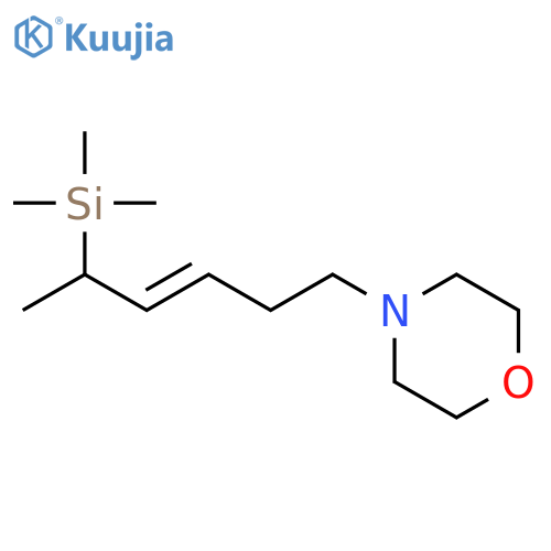 Morpholine, 4-[5-(trimethylsilyl)-3-hexenyl]- structure