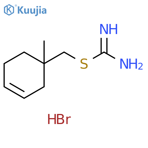 Carbamimidothioic acid, (1-methyl-3-cyclohexen-1-yl)methyl ester, monohydrobromide (9CI) structure