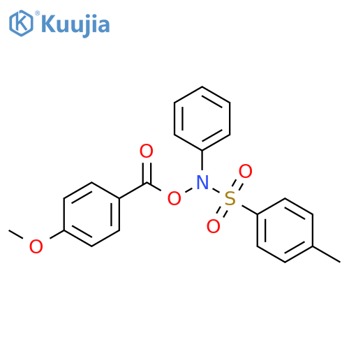 Benzenesulfonamide, N-[(4-methoxybenzoyl)oxy]-4-methyl-N-phenyl- structure