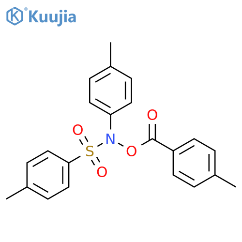 Benzenesulfonamide,4-methyl-N-[(4-methylbenzoyl)oxy]-N-(4-methylphenyl)- structure