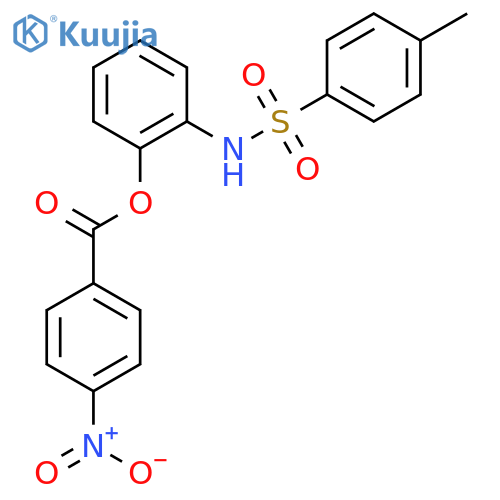 Benzenesulfonamide, 4-methyl-N-[2-[(4-nitrobenzoyl)oxy]phenyl]- structure