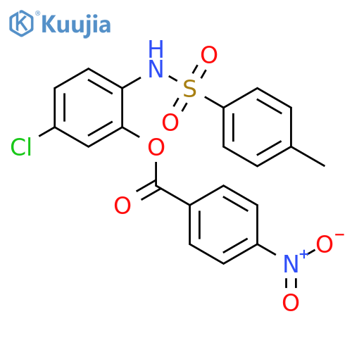 Benzenesulfonamide,N-[4-chloro-2-[(4-nitrobenzoyl)oxy]phenyl]-4-methyl- structure