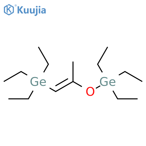 Germane, triethyl[[1-methyl-2-(triethylgermyl)ethenyl]oxy]-, (E)- structure