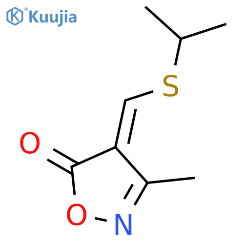 5(4H)-Isoxazolone, 3-methyl-4-[[(1-methylethyl)thio]methylene]-, (Z)- structure