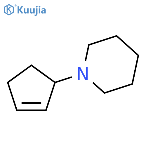 Piperidine, 1-(2-cyclopenten-1-yl)- structure