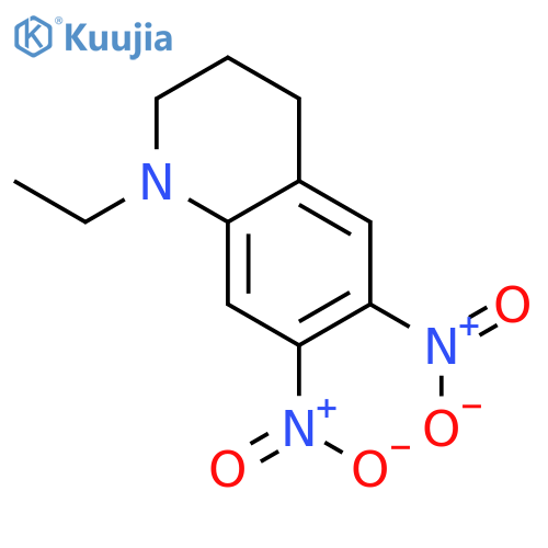 Quinoline, 1-ethyl-1,2,3,4-tetrahydro-6,7-dinitro- structure