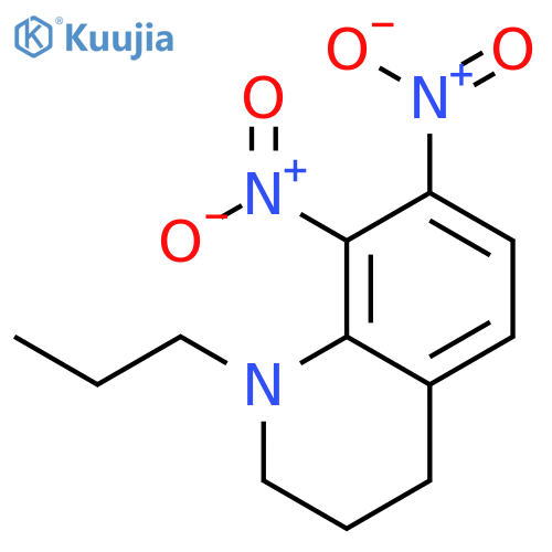 Quinoline, 1,2,3,4-tetrahydro-7,8-dinitro-1-propyl- structure