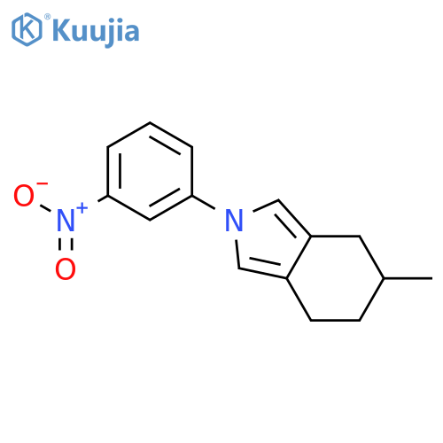 2H-Isoindole, 4,5,6,7-tetrahydro-5-methyl-2-(3-nitrophenyl)- structure