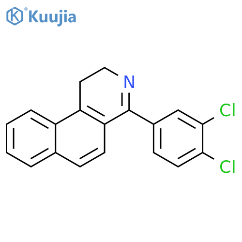 Benz[f]isoquinoline, 4-(3,4-dichlorophenyl)-1,2-dihydro- structure