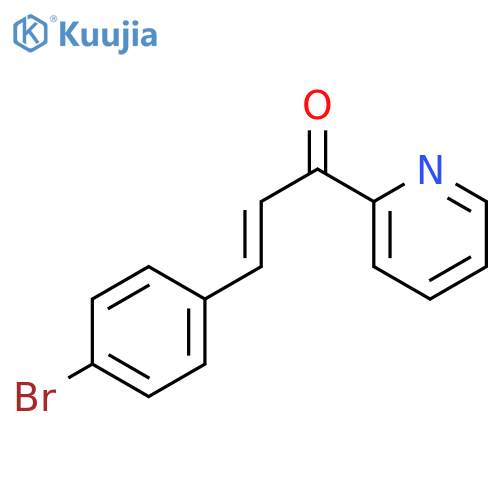 2-Propen-1-one, 3-(4-bromophenyl)-1-(2-pyridinyl)- structure