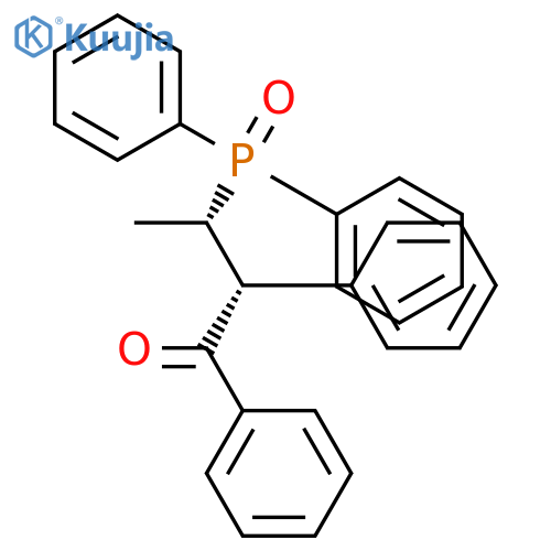 1-Butanone, 3-(diphenylphosphinyl)-1,2-diphenyl-, (R*,S*)- structure