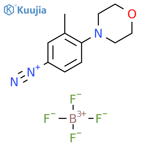 Benzenediazonium, 3-methyl-4-(4-morpholinyl)-, tetrafluoroborate(1-) (1:1) structure