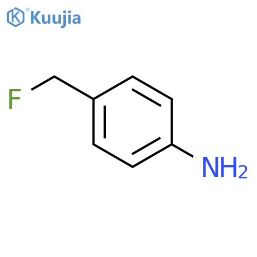 Benzenamine, 4-(fluoromethyl)- structure