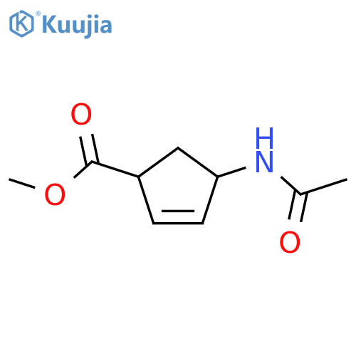 (1R,4S)-rel-4-(Acetylamino)-2-cyclopentene-1-carboxylic Acid Methyl Ester structure
