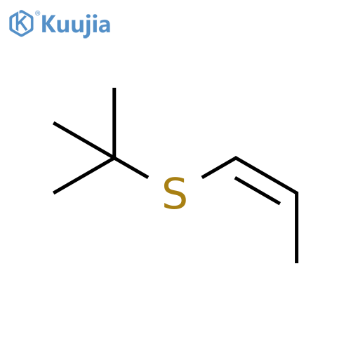 1-Propene, 1-[(1,1-dimethylethyl)thio]-, (Z)- structure