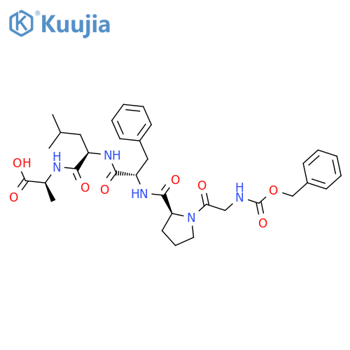 L-Alanine,N-[N-[N-[1-[N-[(phenylmethoxy)carbonyl]glycyl]-L-prolyl]-L-phenylalanyl]-D-leucyl]- structure