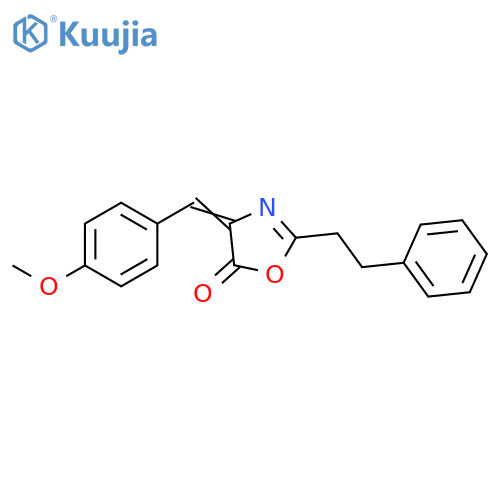 5(4H)-Oxazolone, 4-[(4-methoxyphenyl)methylene]-2-(2-phenylethyl)- structure
