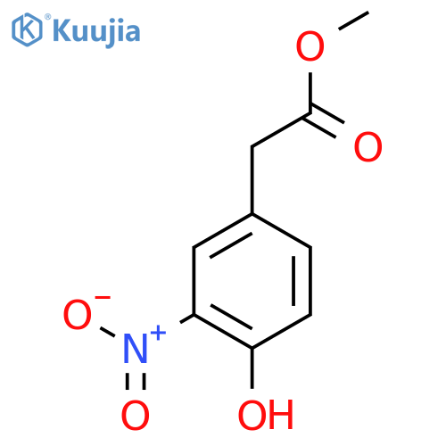 Methyl 2-(4-hydroxy-3-nitrophenyl)acetate structure