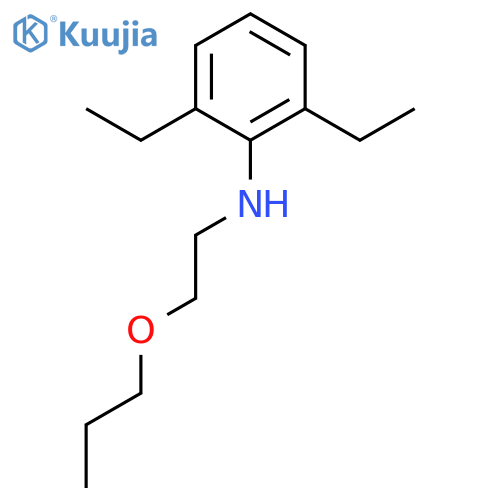 2,6-Diethyl-N-(2-propoxyethyl)aniline structure