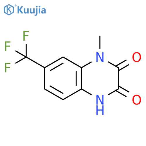 2,3-Quinoxalinedione, 1,4-dihydro-1-methyl-7-(trifluoromethyl)- structure