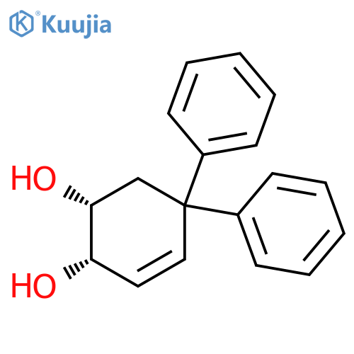 3-Cyclohexene-1,2-diol, 5,5-diphenyl-, cis- structure