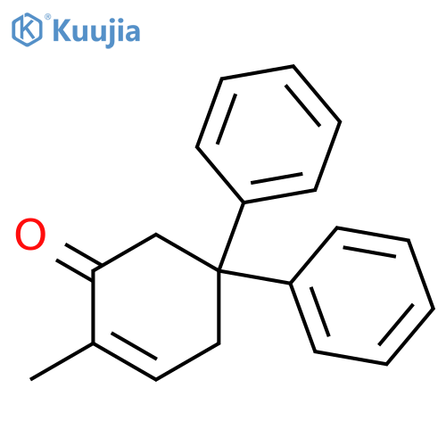 2-Cyclohexen-1-one, 2-methyl-5,5-diphenyl- structure