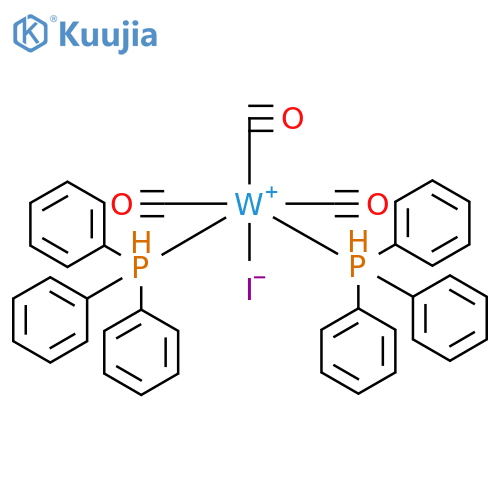 Tungsten, tricarbonyliodobis(triphenylphosphine)- structure