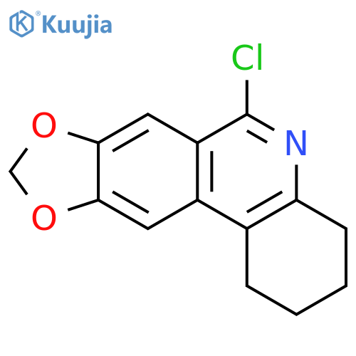 [1,3]Dioxolo[4,5-j]phenanthridine, 6-chloro-1,2,3,4-tetrahydro- structure