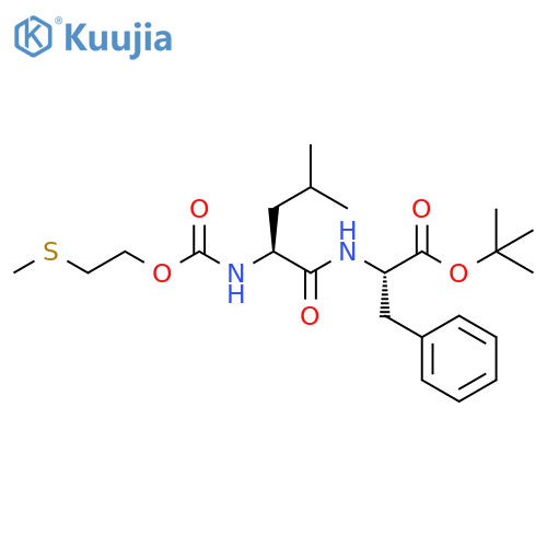 L-Phenylalanine, N-[N-[[2-(methylthio)ethoxy]carbonyl]-L-leucyl]-, 1,1-dimethylethyl ester (9CI) structure