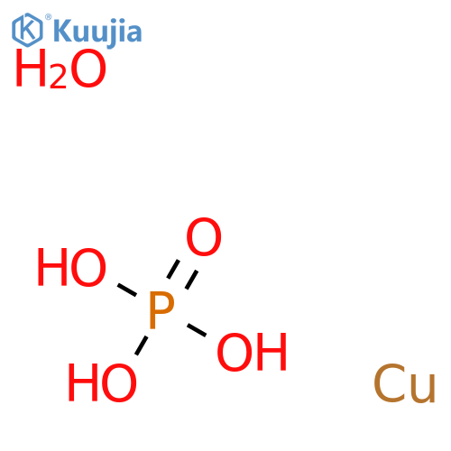 Phosphoric acid, copper(2+) salt (2:1), monohydrate (9CI) structure