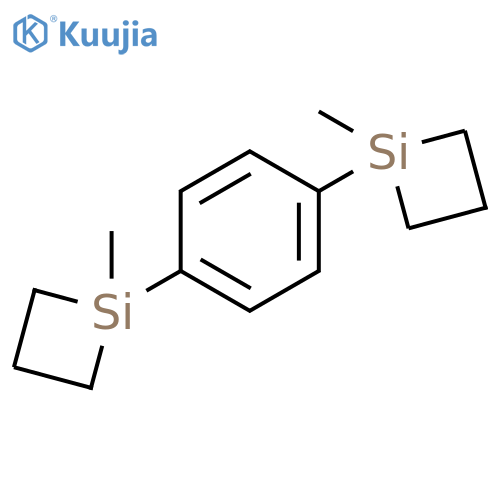 Silacyclobutane, 1,1'-(1,4-phenylene)bis[1-methyl- structure