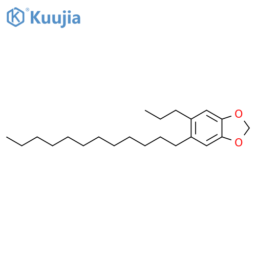 1,3-Benzodioxole, 5-dodecyl-6-propyl- structure