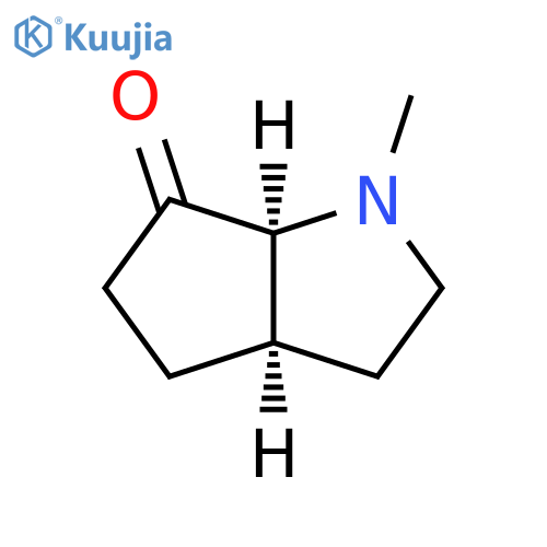 Cyclopenta[b]pyrrol-6(1H)-one, hexahydro-1-methyl-, cis- structure