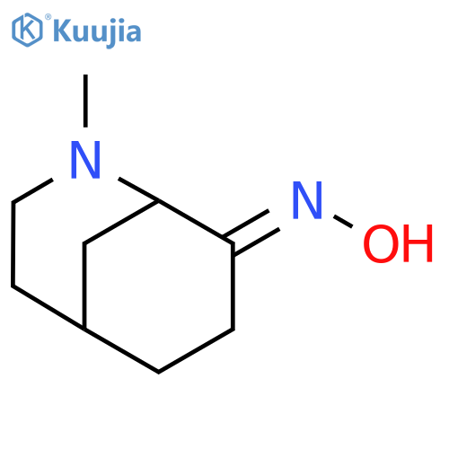 2-Azabicyclo[3.3.1]nonan-8-one, 2-methyl-, oxime, (E)- structure