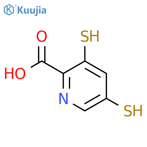 2-Pyridinecarboxylic acid, 3,5-dimercapto- structure