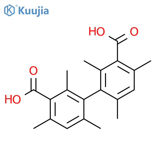 [1,1'-Biphenyl]-3,3'-dicarboxylic acid, 2,2',4,4',6,6'-hexamethyl- structure